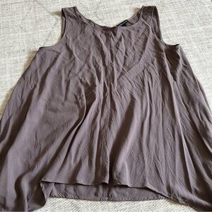 Eileen Fisher Women's Sleeveless Silk Flowy Top Blouse Size M